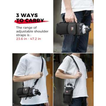 KEMIMOTO Water Bottle Holder with Adjustable Strap