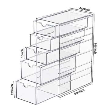 Stylish HBlife Acrylic Hair Accessories Organizer