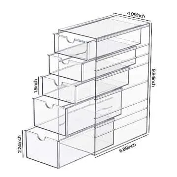 Stylish HBlife Acrylic Hair Accessories Organizer