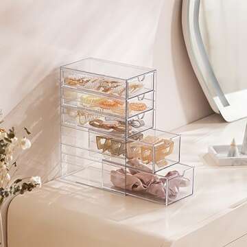 Stylish HBlife Acrylic Hair Accessories Organizer