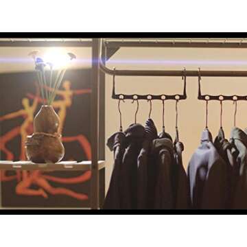 Space Saver Hangers for Smart Closet Organizer (16, Black)