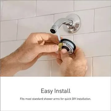 Moen S6320ORB Velocity Two-Function Rain Shower Shower Head with Immersion Technology for a High-Pre...