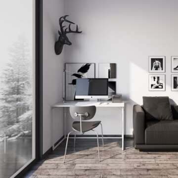 alawooder Folding Desk 30 Inch - Small Foldable Desk for Small Space Minimalist, Space Saving Collap...