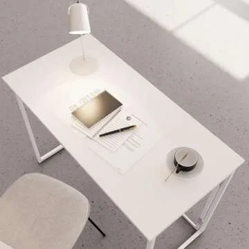 alawooder Folding Desk 30 Inch - Small Foldable Desk for Small Space Minimalist, Space Saving Collapsible Compact Desk Portable Table for Craft, Writing, Study and Work (No Assembly Required)