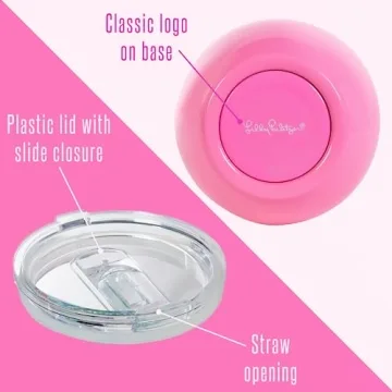 Lilly Pulitzer Pink Insulated Tumbler for Stylish Drinks
