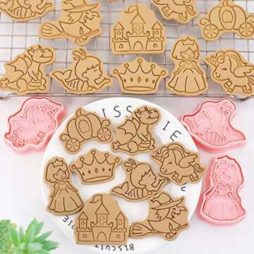 Unicorn Cookie Cutter Set - 8 Cute Designs for Fun Baking