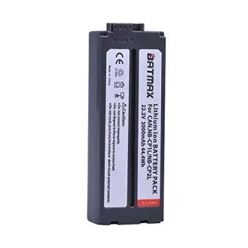 Batmax 2000mAh NB-CP2L Battery & Charger for Canon Printers