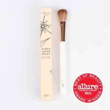 Monika Blunder Beauty Hybrid Cream Brush in White and Rose Gold