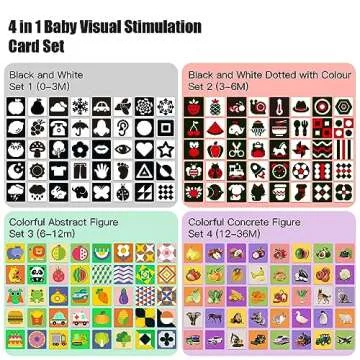 SANFE ELEPHANT High Contrast Baby Flashcards for Early Learning