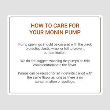 Monin Syrup Pump - For 1 Liter Syrup Bottles, Drip Cover Included