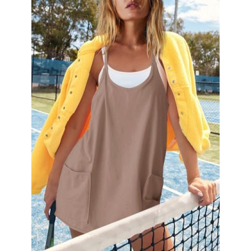 Stylish Nirovien Athletic Dress with Built-in Shorts