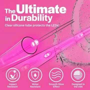 brightz Bike Wheel Lights (1 Tire) Pink Bike Lights for Night Riding Pink Bicycle Lights Front & Rear Bicycle Accessories for Girls Bike Accessories Cool Present Gift 5 6 7 8 11 12 13 Year Old Girls