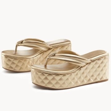 Stylish Women's Platform Wedge Slides Sandals for Summer