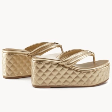 Stylish Women's Platform Wedge Slides Sandals for Summer