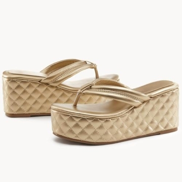 Stylish Women's Platform Wedge Slides Sandals for Summer