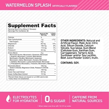 Optimum Nutrition Amino Energy Powder with Electrolytes