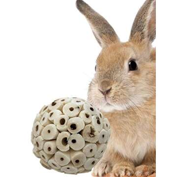 Bonka Bird Toys 1214 Pk3 All-Natural Sola Atta Balls, 3-Pack, 2" Diameter, Soft and Lightweight Chew and Foot Toys for Birds, Small Pets, and DIY Crafts, Safe for Parrots, Parakeets, and Cockatiels