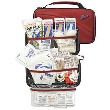 AAA 121 Piece Road Trip First Aid Kit – Compact Hard Shell Case for Emergencies