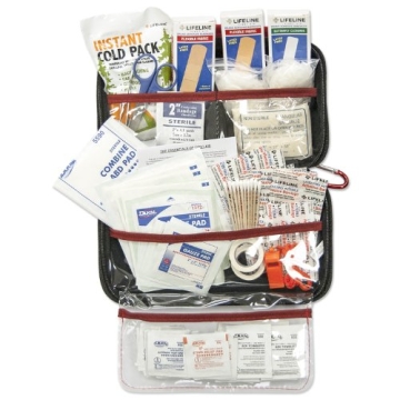 AAA 121 Piece Road Trip First Aid Kit Compact Hard Shell