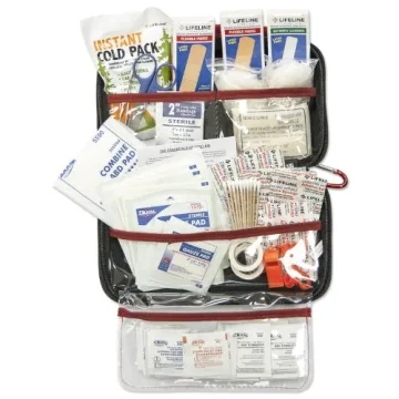 AAA 121 Piece Road Trip First Aid Kit Compact Hard Shell