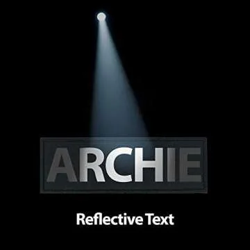 Dogline Custom Reflective Patch for Vest Harness Or Collar Customizable Text Personalized Patches with Hook Backing Name Service Dog in Training Emotional Support (2 Patches) - 2" x 6"