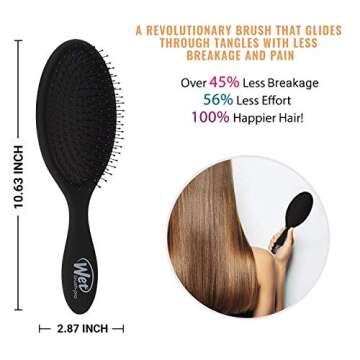 Wet Brush Pro Detangle Hair Brush, Blackout