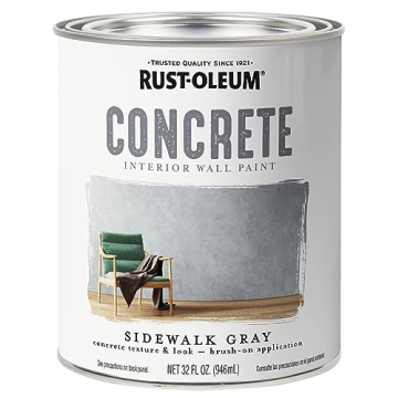 Rust-Oleum Concrete Interior Wall Paint - Easy Application with Stunning Results