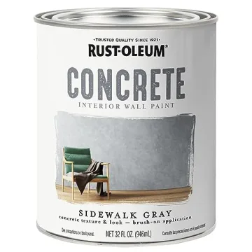 Rust-Oleum Concrete Interior Wall Paint - Easy Application with Stunning Results