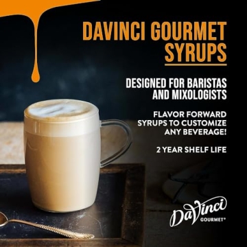 DaVinci Gourmet Classic Syrup Bundle with Caramel, Vanilla, and White Chocolate Flavors – 25.4 Fl ...