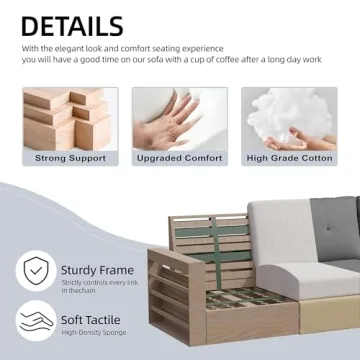 Shintenchi Adjustable Sectional Sofa for Small Spaces