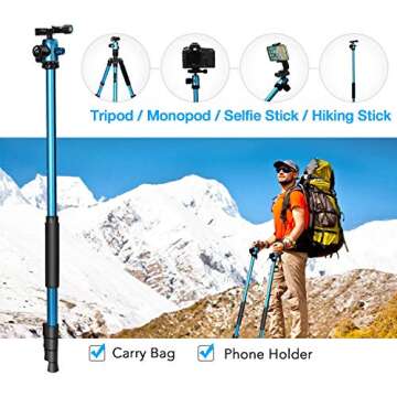 MACTREM Professional DSLR Camera Tripod (62inch)