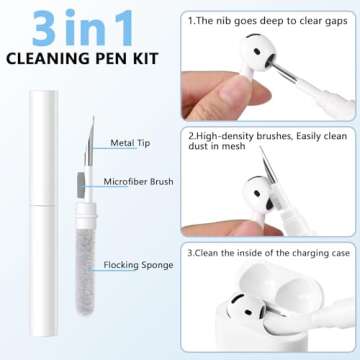 Lerobo AirPods 4 Case Cover - Cute Pink Silicone Protective Case