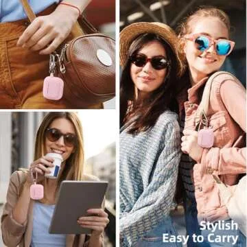 Lerobo AirPods 4 Case Cover - Cute Pink Silicone Protective Case