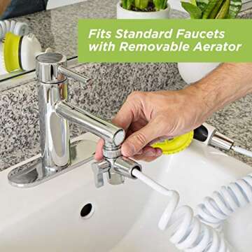 Wondurdog Pet Wash Kit with Splash Shield and Hose