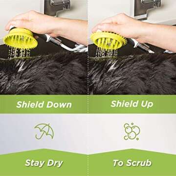 Wondurdog Pet Wash Kit with Splash Shield and Hose