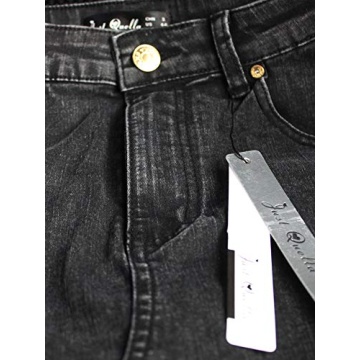 Just Quella Women's High Waisted Jean Skirt Slim Fit