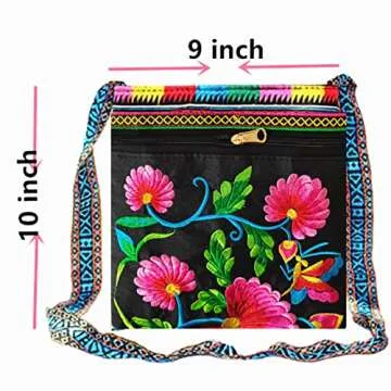 PHEVOS Ethnic Bohemian Crossbody Bag for Women