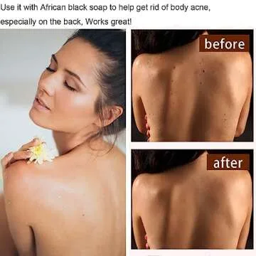 2 Pieces African Net Sponge, Long African Exfoliating Net, Net Bath Sponge Shower Body Scrubber Back Scrubber Skin Smoother, Stretches to Approximately 63" (Blue&Purple)