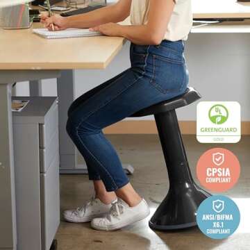 ECR4Kids ACE Wobble Stool for Active Learning and Posture
