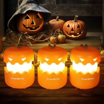 EverBrite Halloween Pumpkin Lanterns Light-Up Party Favors
