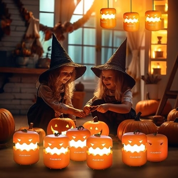EverBrite Halloween Pumpkin Lanterns Light-Up Party Favors