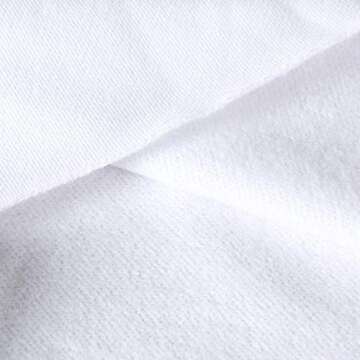 Artfish Women's Crewneck Long Sleeve Workout Casual Cropped Teen Loose Sweatshirts White XS