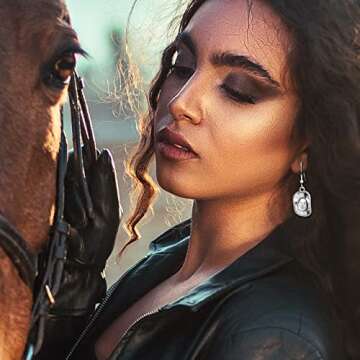 RechicGu Western West Cowgirl Texas Boots Spur Dangle Drop Earrings Rodeo Boho Fancy Dress Costume Cowboy Hat Vintage Silver