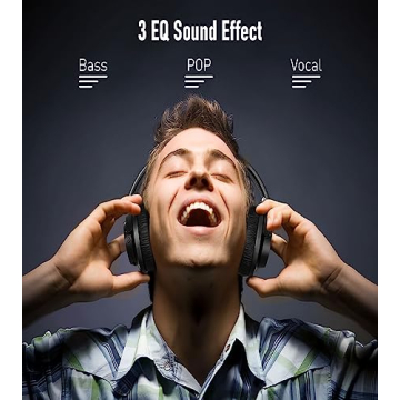 EAORUL Wireless Headphones - 70H Playtime, Bluetooth 5.1 & EQ Modes for Ultimate Sound