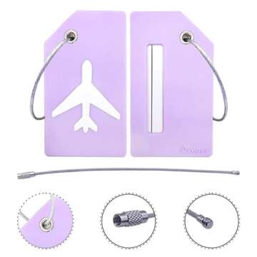 Ovener’s 5Pack Silicone Luggage Tags – Travel Essentials