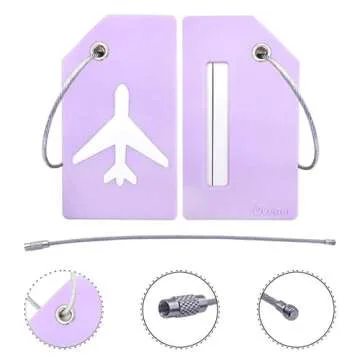 Ovener’s 5Pack Silicone Luggage Tags – Travel Essentials