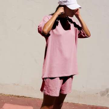 SeeLuNa Women Lounge Sets Short Sleeve Cute Tops Shorts Plus Size 2 Piece Outfits Summer Maternity P...