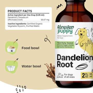 Forever Puppy Dandelion Root Drops for All Dog Breeds - 2 oz