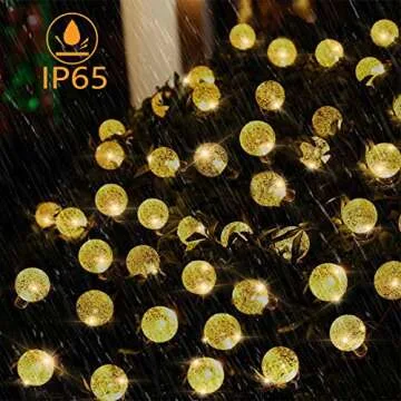 OZS Waterproof 100 LED Solar String Lights for All Outdoors