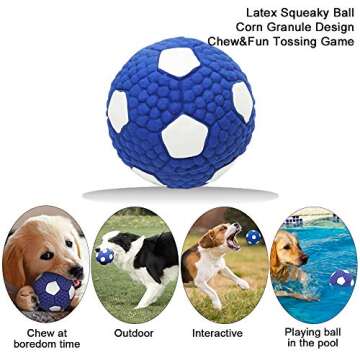 MLCINI Dog Toys Rope Dog Toys Dog Toy Set 14 Pack Dog Squeaky Ball Plush Dog Toys Nylon Dog Bone Dog...